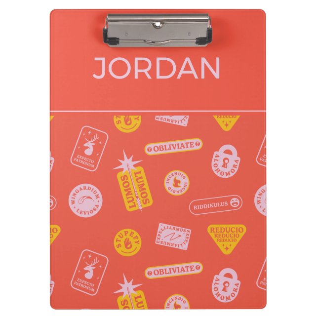 Carpeta De Pinza HARRY POTTER™ | Patrón de ortografía (Anverso)