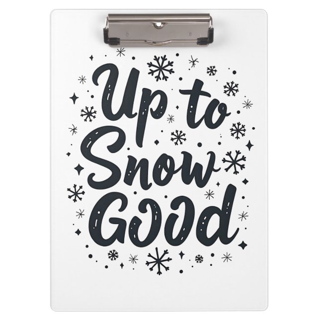 Carpeta De Pinza Hasta nieve, buenos Navidades divertidos de copo d (Anverso)