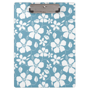 CARPETA DE PINZA HAWAIIAN HULA (HIBISCUS) AZUL RETRASO
