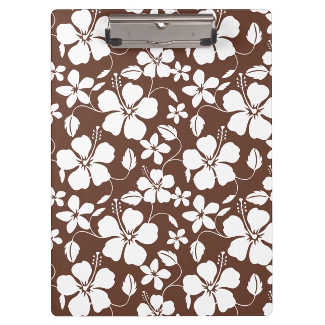 CARPETA DE PINZA HAWAIIAN HULA (HIBISCUS) BROWN (Anverso)