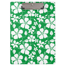 CARPETA DE PINZA HAWAIIAN HULA (HIBISCUS) VERDE