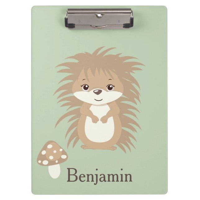 Carpeta De Pinza Hedgehog Woodland Animal (Anverso)