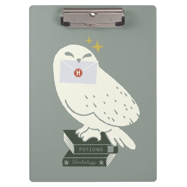Carpeta De Pinza Hedwig With Letter Whimsical Drawing (Anverso)