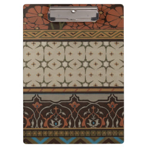 Carpeta De Pinza Heirloom Textil con patrones decorativos