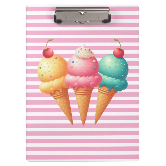 Carpeta De Pinza Helado colorido (Anverso)