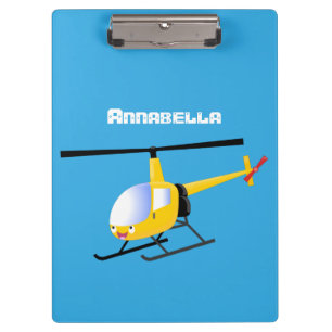 Carpeta De Pinza Helicóptero de personalizado alegre amarillo lindo