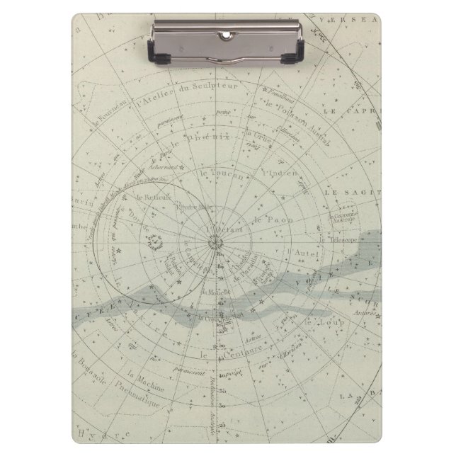 Carpeta De Pinza Hemisferio de Celeste del planisferio (Anverso)