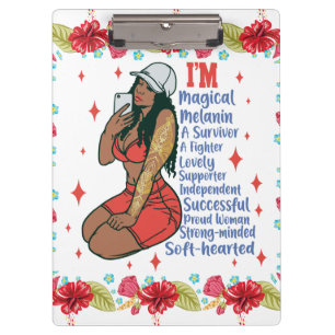 Carpeta De Pinza Hermanas Sistas Mujeres Negras Melanin Mujer Sis M