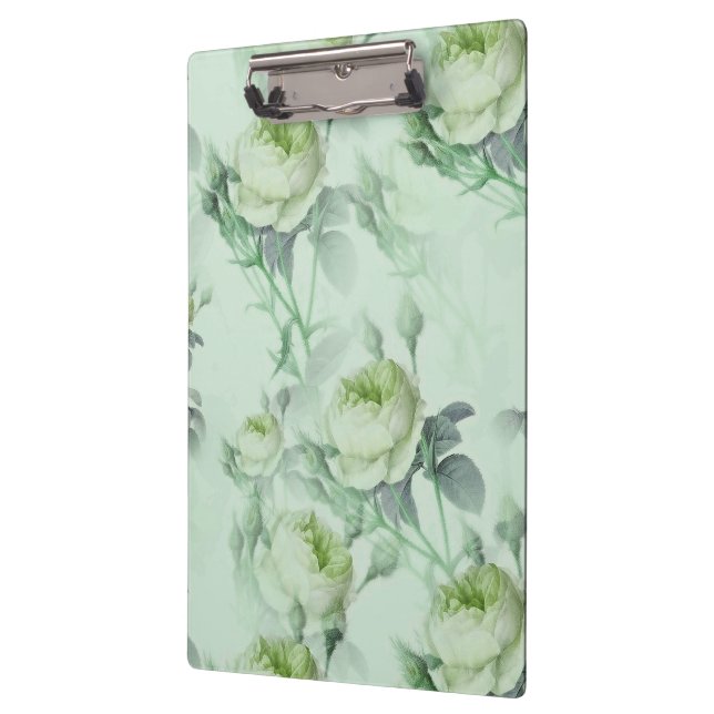 Carpeta De Pinza Hermosa Floral Vintage (Izquierda)