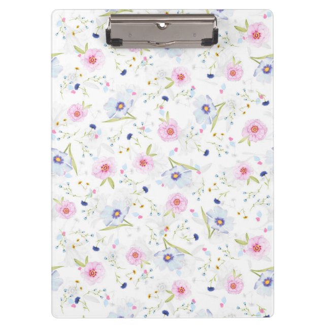 Carpeta De Pinza Hermosas flores acuáticas de primavera (Anverso)