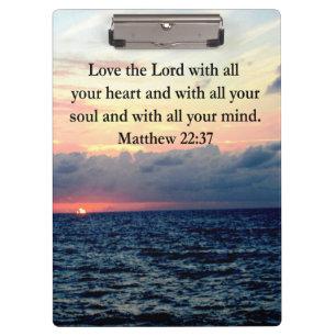 CARPETA DE PINZA HERMOSO DISEÑO DE FOTOS MATTHEW 22:37 SUNRISE
