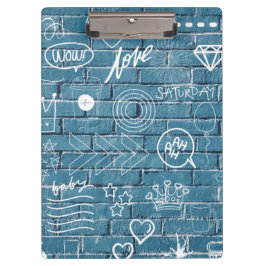 Carpeta De Pinza Hermoso graffiti en pared caligrafía verde