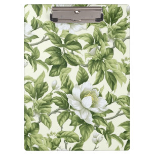 Carpeta De Pinza Hermoso patrón floral clásico