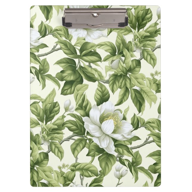 Carpeta De Pinza Hermoso patrón floral clásico (Anverso)
