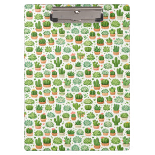 Carpeta De Pinza Hermoso patrón sin fisuras de plantas suculentas
