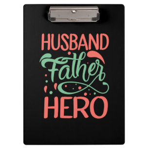 Carpeta De Pinza Héroe del padre del marido del día del padre