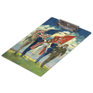 Carpeta De Pinza Héroes Patrióticos Antiguos, Personal Militar Orgu