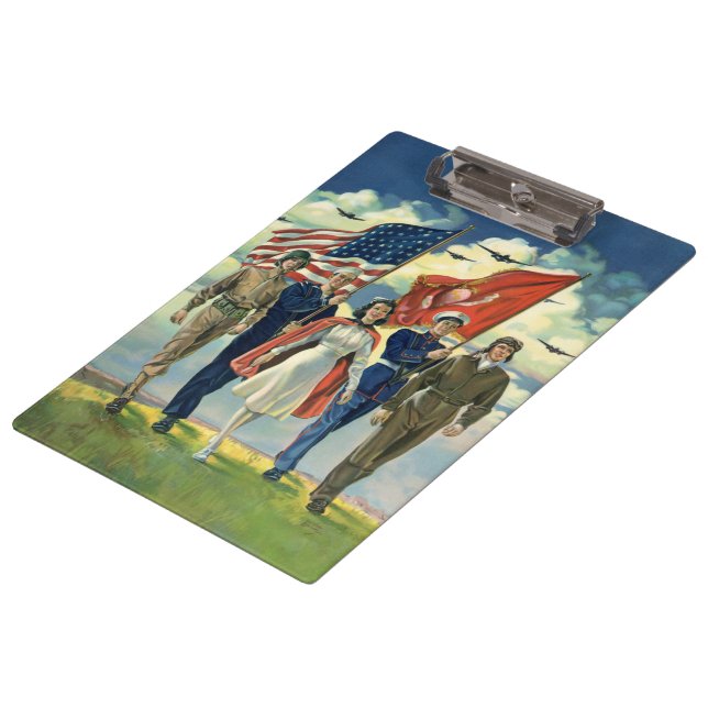 Carpeta De Pinza Héroes Patrióticos Antiguos, Personal Militar Orgu (Angular)