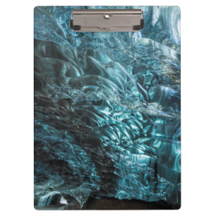 Carpeta De Pinza Hielo azul de una cueva de hielo, Islandia
