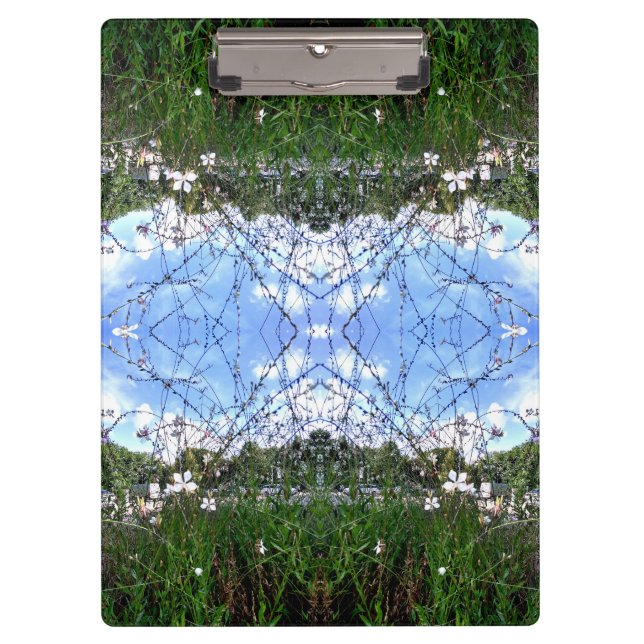 Carpeta De Pinza Hierba Verde Cielo Azul (Anverso)