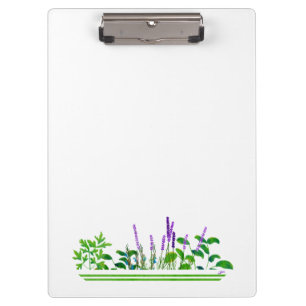 Carpeta De Pinza Hierbas y placa para clips de lavanda