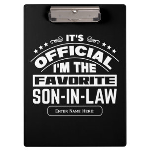 Carpeta De Pinza Hijo político favorito personalizado Divertido ofi
