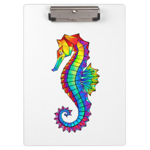 Carpeta De Pinza Hipoahoría marino poligonal arcoiris