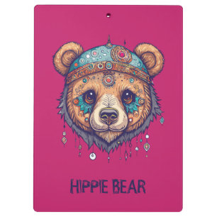 Carpeta De Pinza Hippie Bear