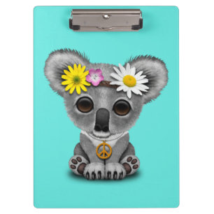 Carpeta De Pinza Hippie lindo de la koala del bebé