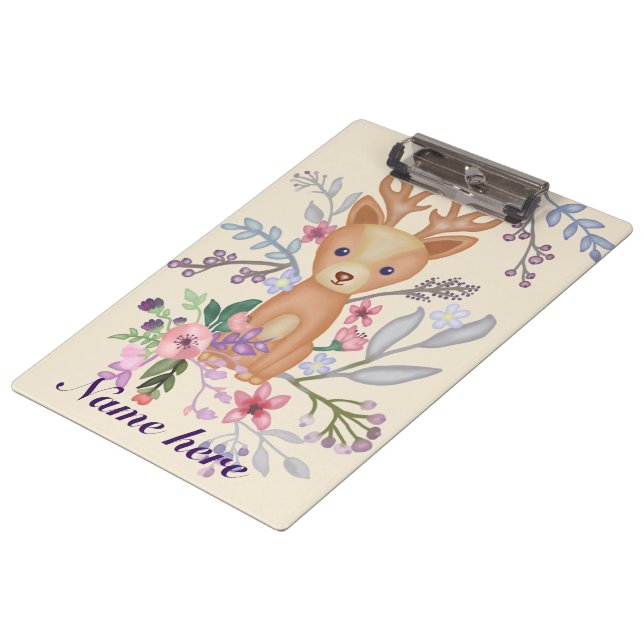 Carpeta De Pinza Hirsch im Busch, personalisiert (Angular)