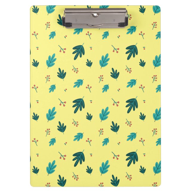Carpeta De Pinza Hojas de árbol evergreen y Berries Red Holly (Anverso)