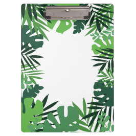 Carpeta De Pinza Hojas de palma amigables para el ambiente, monogra