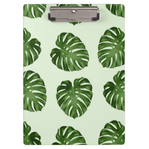 Carpeta De Pinza Hojas de palma, hojas verdes, patrón tropical
