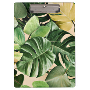 Carpeta De Pinza Hojas florales/hawaianas/tropicales