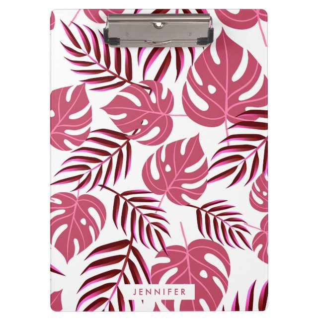 Carpeta De Pinza Hojas tropicales (Anverso)