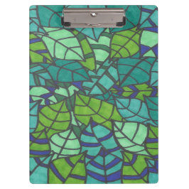 Carpeta De Pinza Hojas tropicales verdes