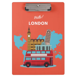 Carpeta De Pinza Hola Londres