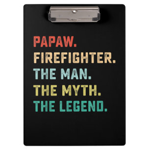 Carpeta De Pinza Hombre bombero de Papaw leyenda del mito regalos d