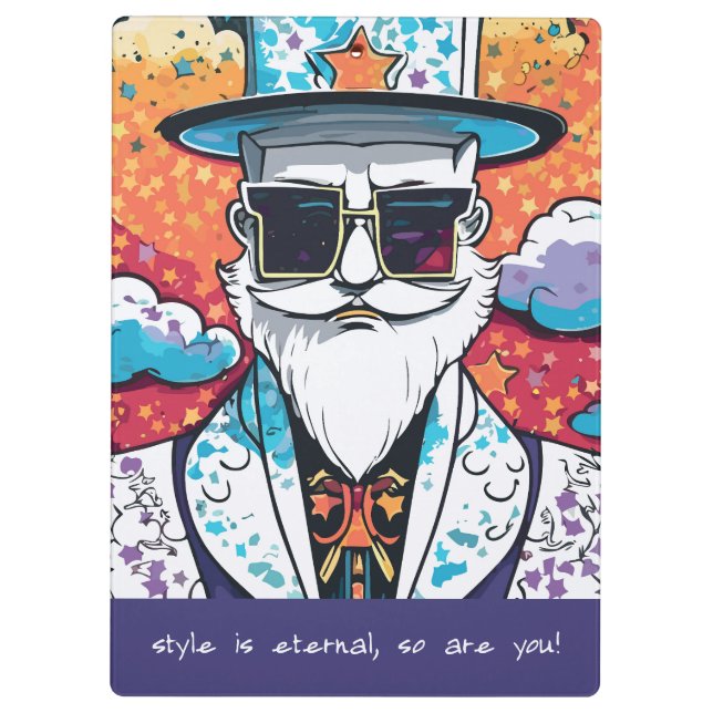 Carpeta De Pinza Hombre elegante (Reverso)