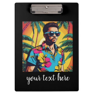 Carpeta De Pinza hombres hawaianos jóvenes