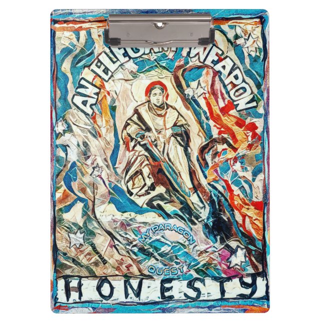 Carpeta De Pinza Honestidad, un arma elegante. (Anverso)