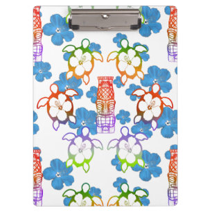 Carpeta De Pinza Honu y Tikis tropicales