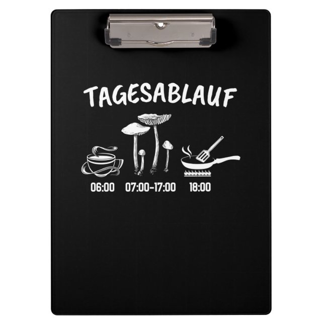 Carpeta De Pinza Horario del recolector de hongos (Anverso)