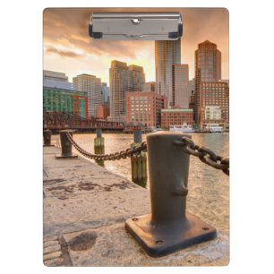 Carpeta De Pinza Horizonte del distrito financiero de Boston