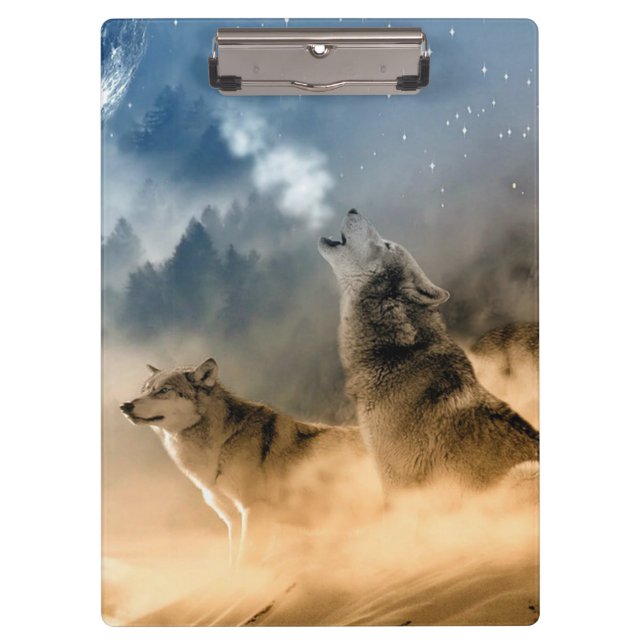 Carpeta De Pinza Howling Wolves (Anverso)