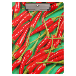 Carpeta De Pinza Huella de chiles rojos