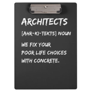 Carpeta De Pinza Humor de Arquitecto – Corregimos tus decisiones de
