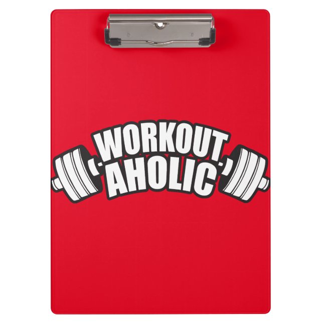 Carpeta De Pinza Humor de entrenamiento - Workoutaholic (Anverso)