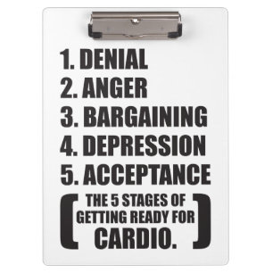Carpeta De Pinza Humor de gimnasio - Cardio