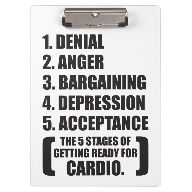 Carpeta De Pinza Humor de gimnasio - Cardio (Anverso)